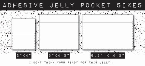 Adhesive Jelly Pocket SIZE |3x4in|